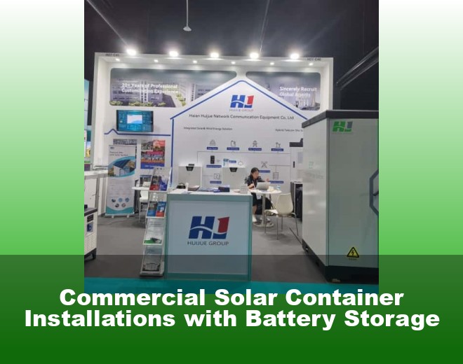 Commercial Solar Container Installations with Battery Storage